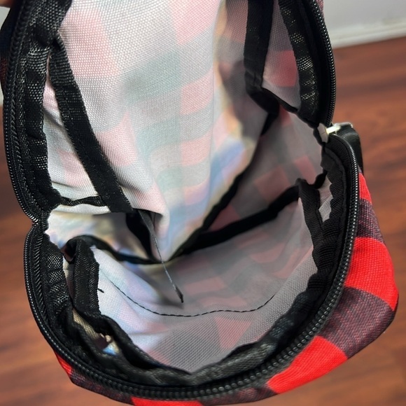 Kendal & Kylie Plaid Red & Black Mini Backpack Academia Gilmore Girls Preppy - Picture 10 of 10